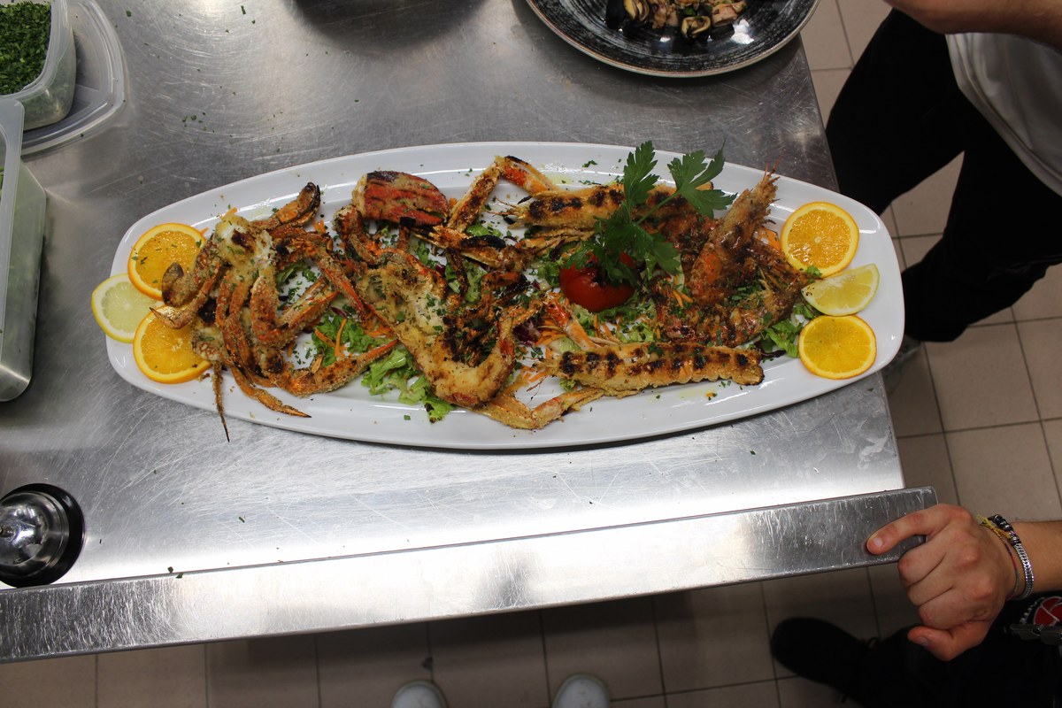 Grigliata di crostacei